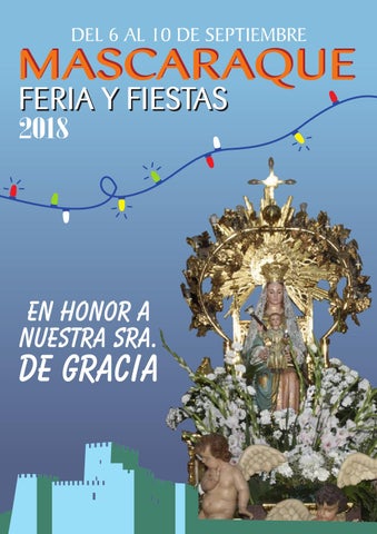 Fiestas patronales en honor de Nuestra Señora de Gracia 2018 Mascaraque